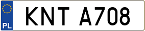 Trailer License Plate
